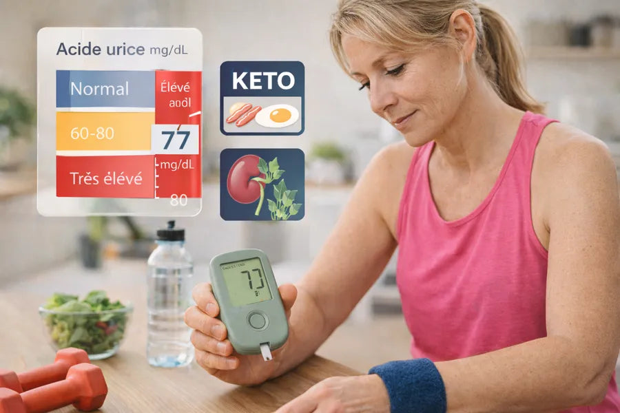 regime keto test d'acide urique par une sportive
