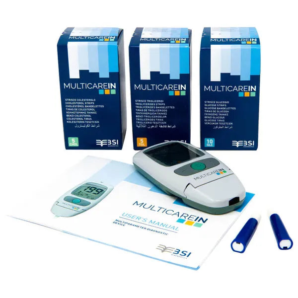 Kit Complet Analyseur Multicare IN + 25 Tests Glucose + 25 autopiqueurs