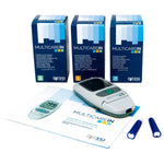 Complete Multicare IN Analyzer Kit + 25 Triglyceride Tests + 25 lancing devices
