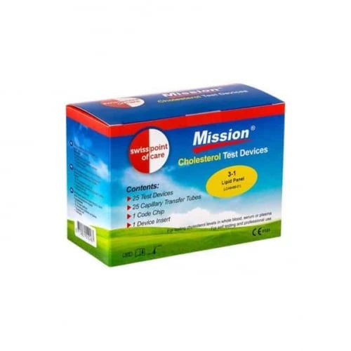 test bilan de lipide 3 en 1 mission cholesterole et triglycérides